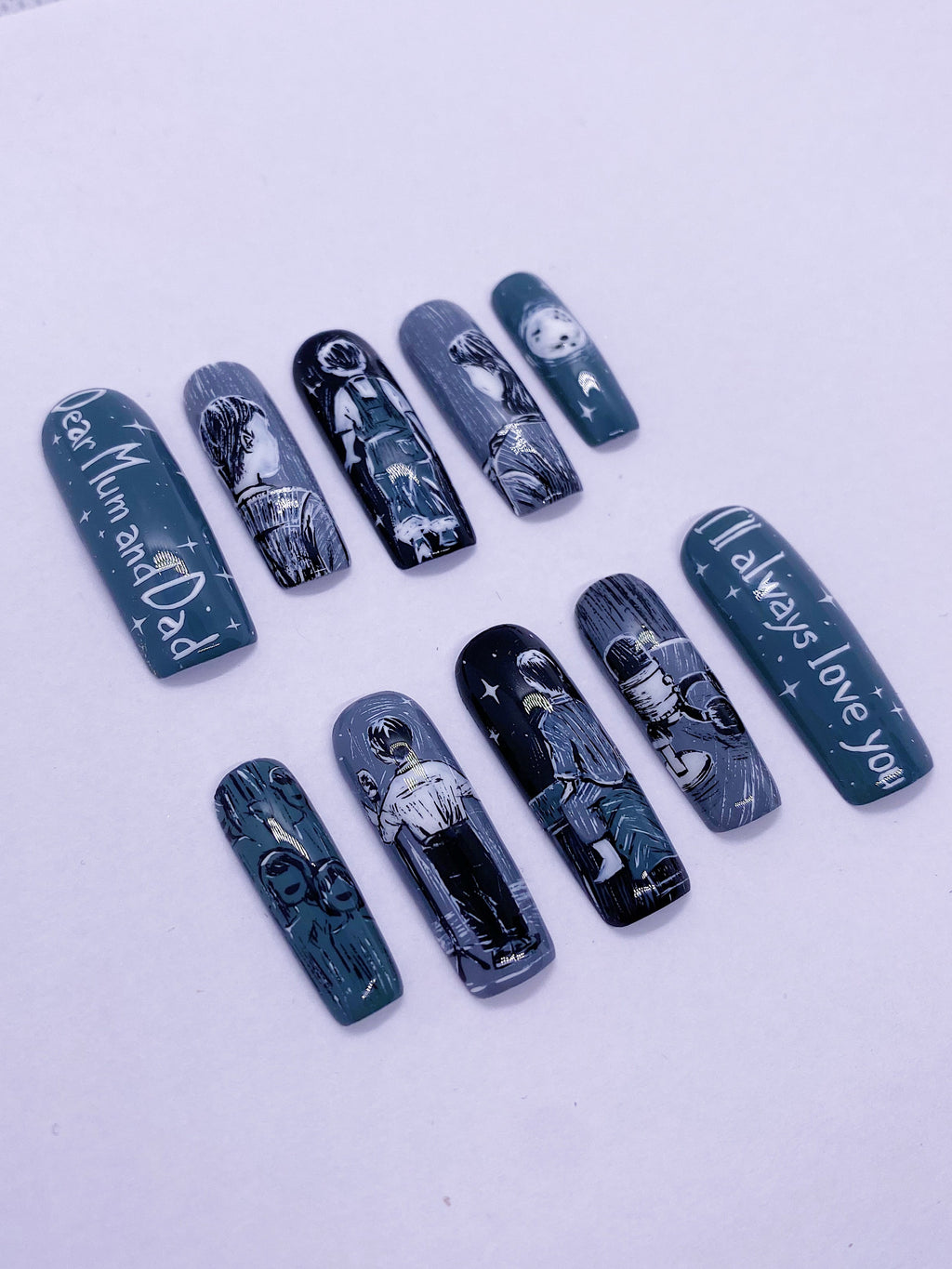 Seungmin Goodbye press on nails