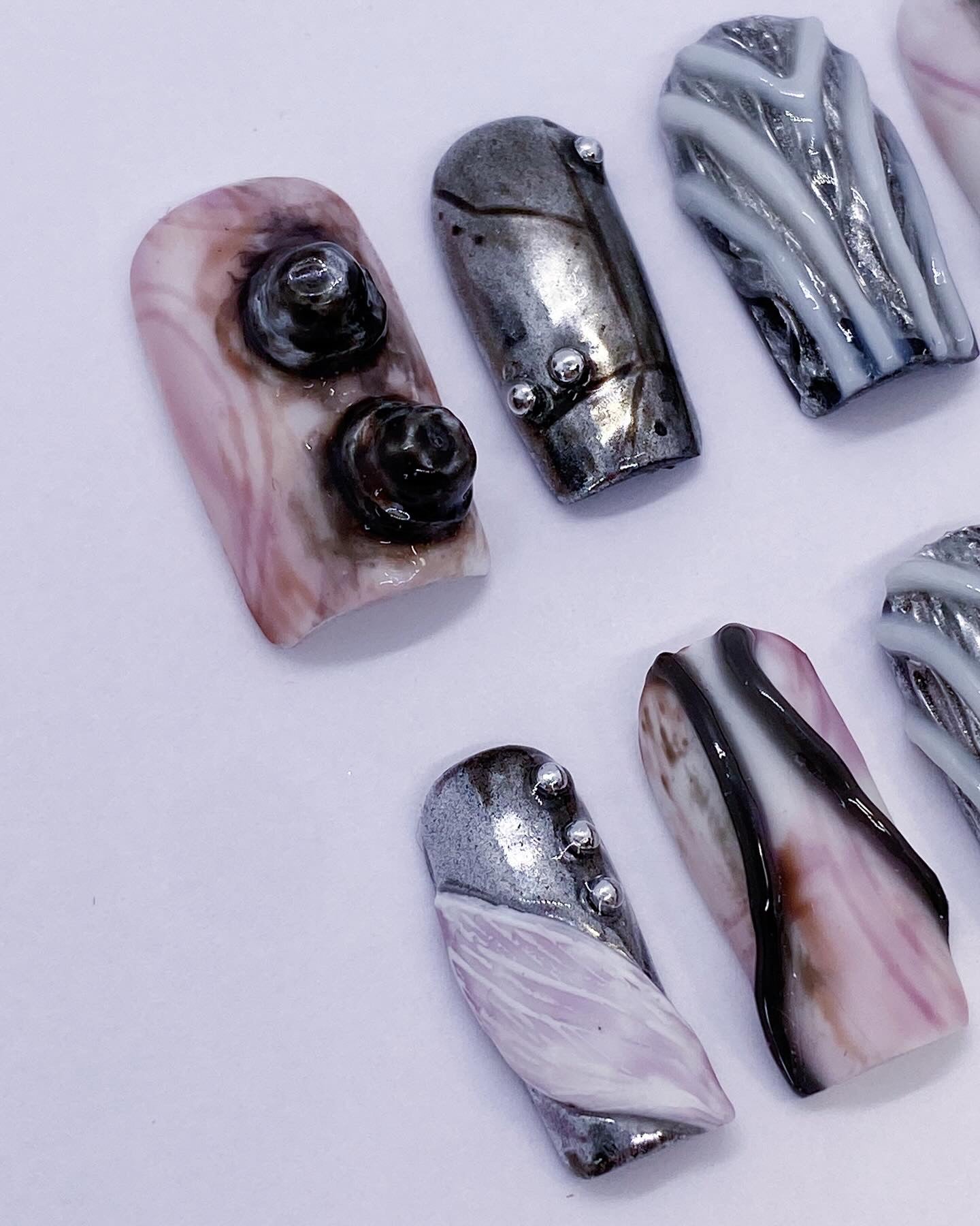 LISA Bad Angel press on nails(Ready to claim)