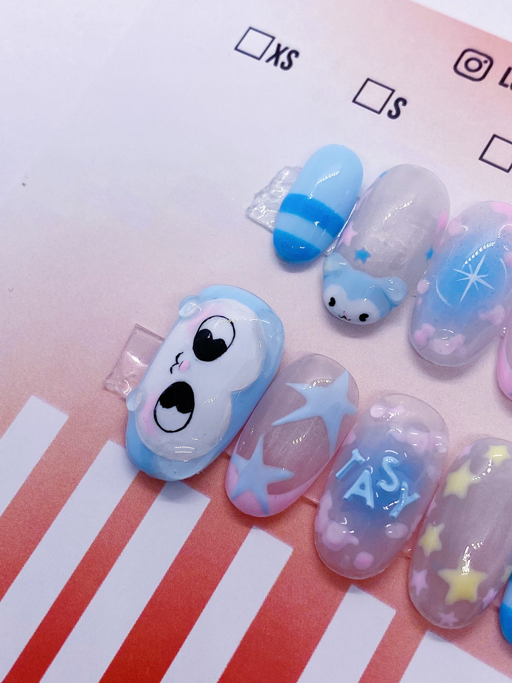 SKZ TASY press on nails