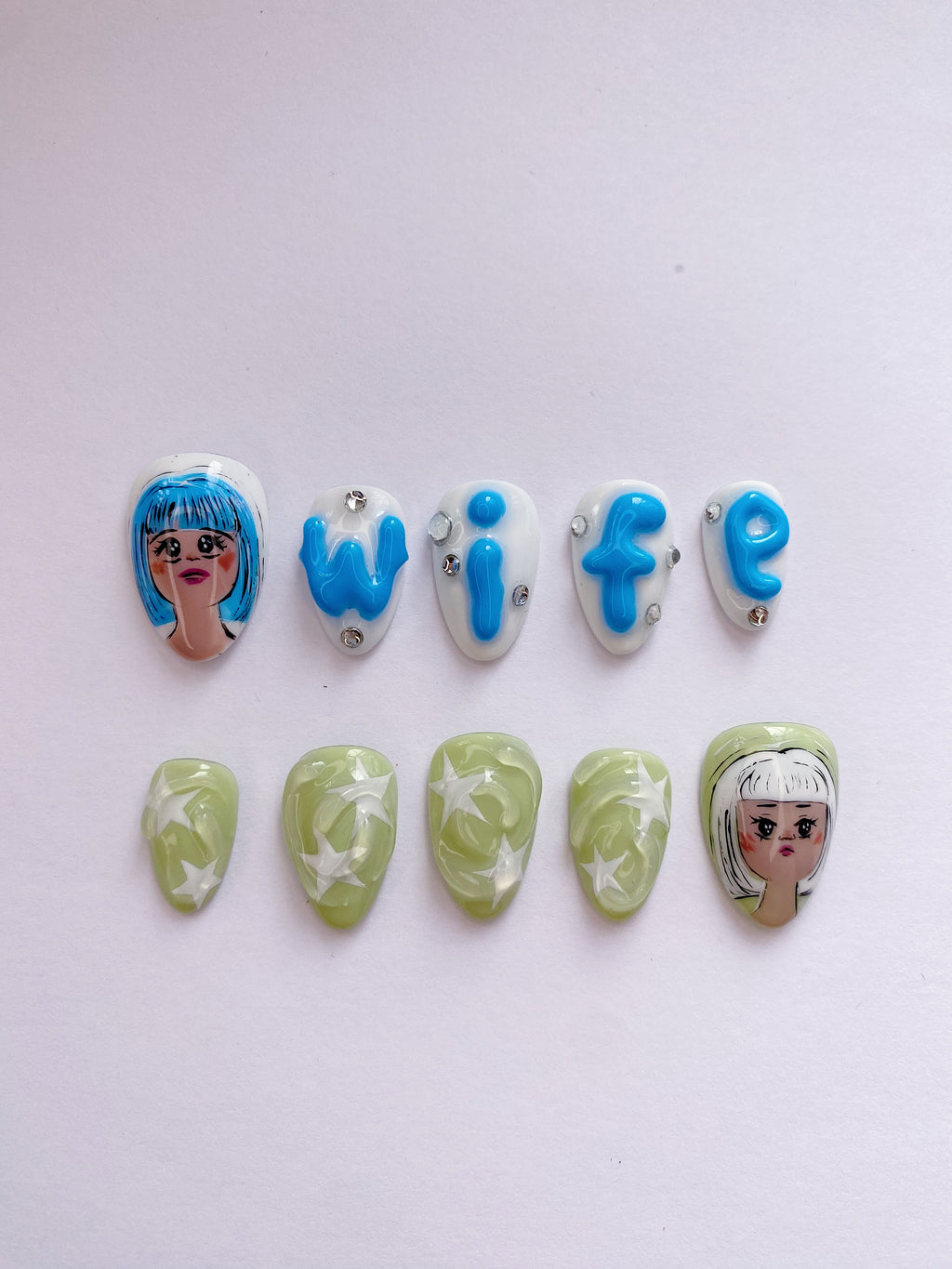 I-DLE Wife press on nails