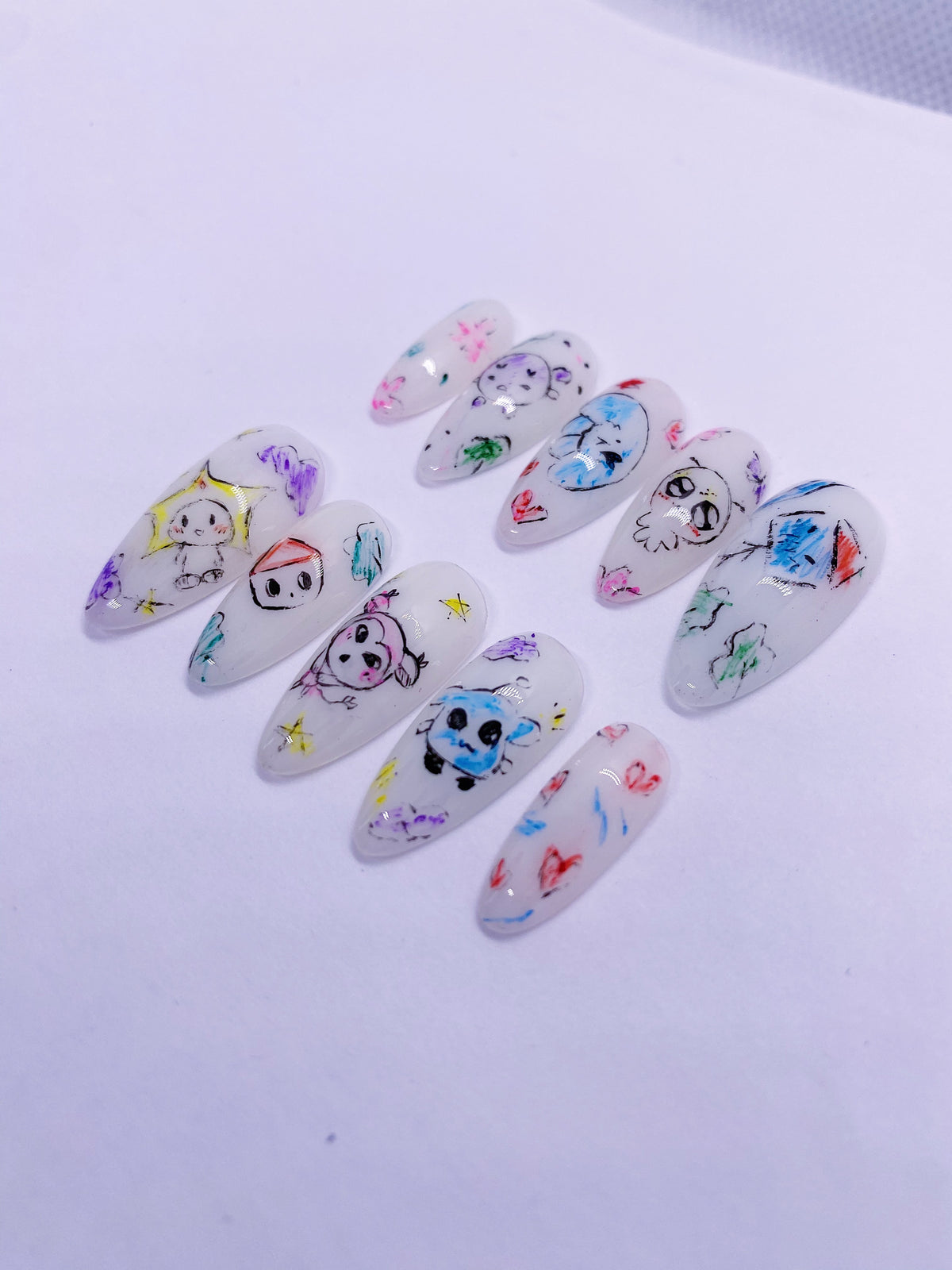 SKZ TASY (members version) press on nails