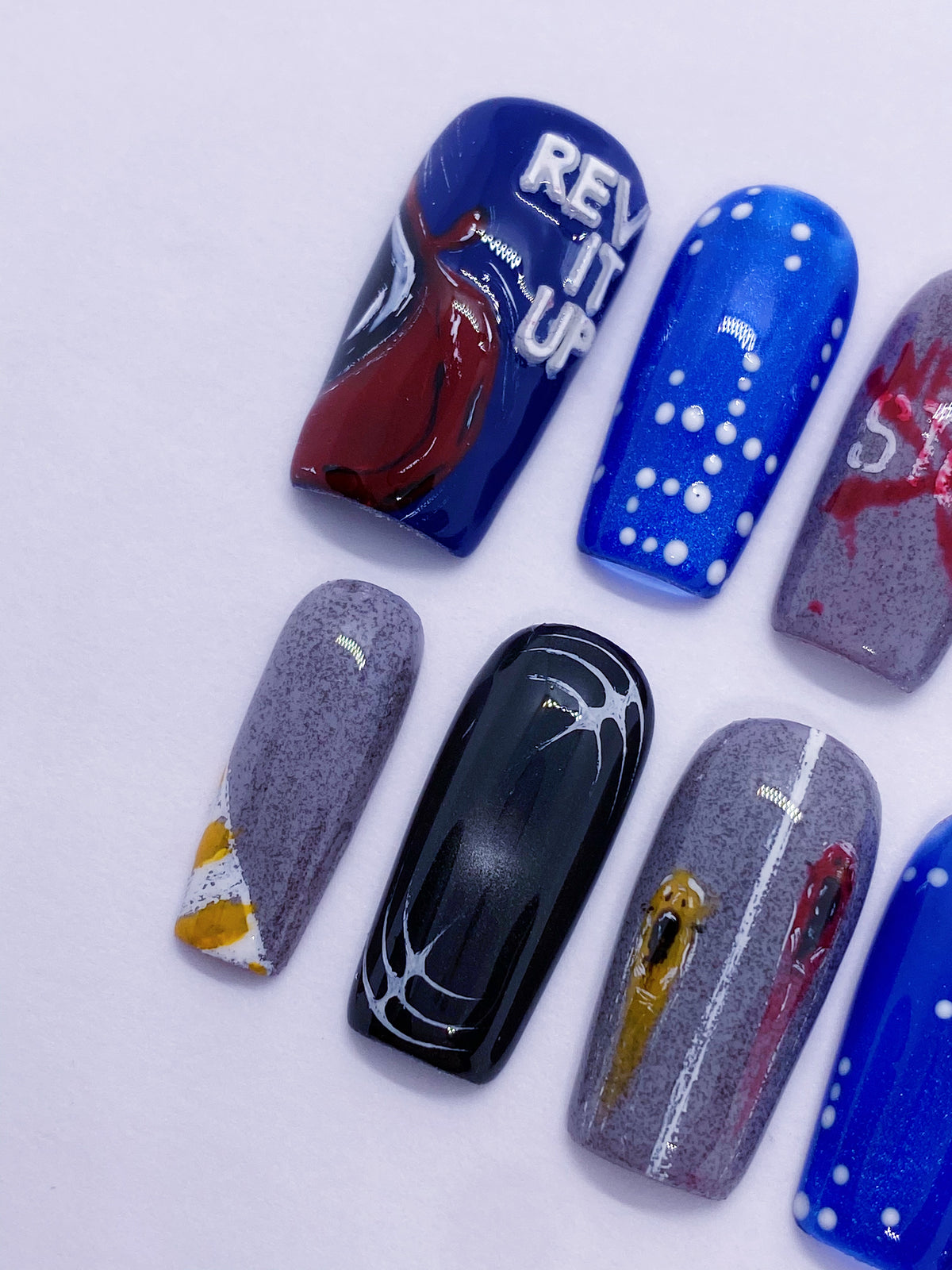 SKZ Felix REV IT UP press on nails