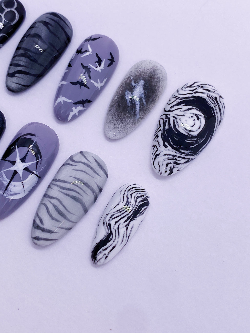 SKZ Run It press on nails