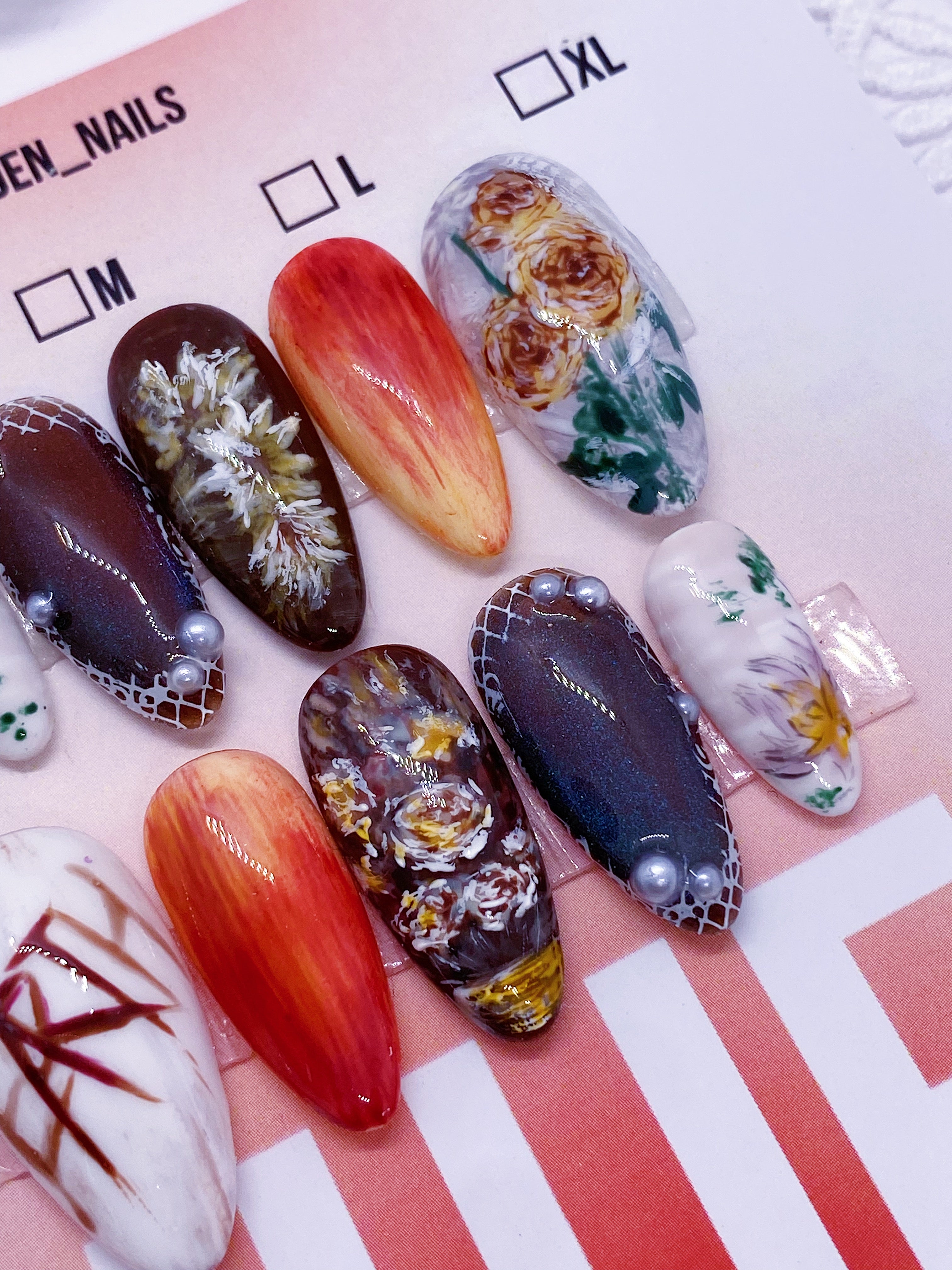 SKZ Hyunjin press on nails