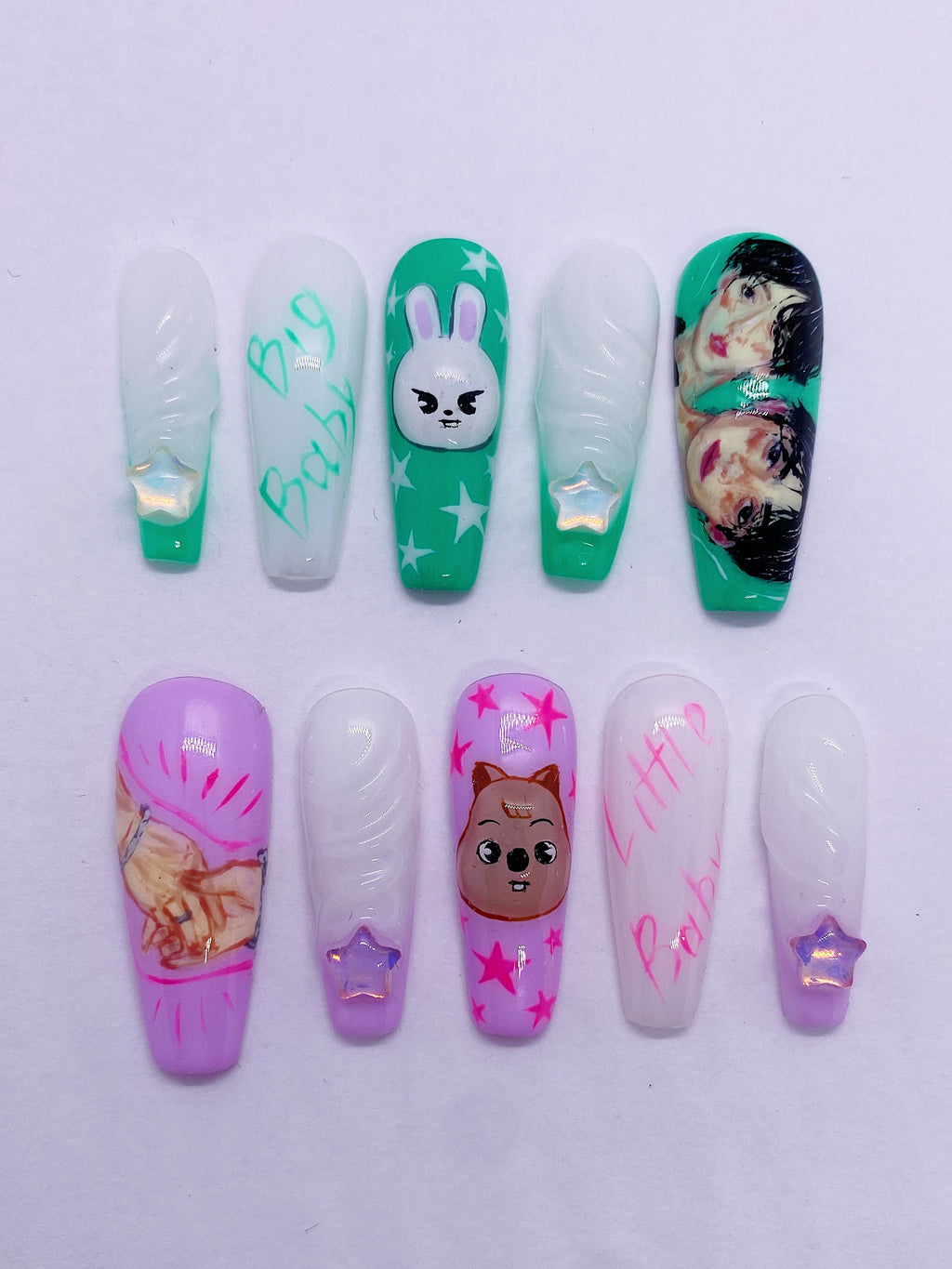 SKZ Minsung press on nails