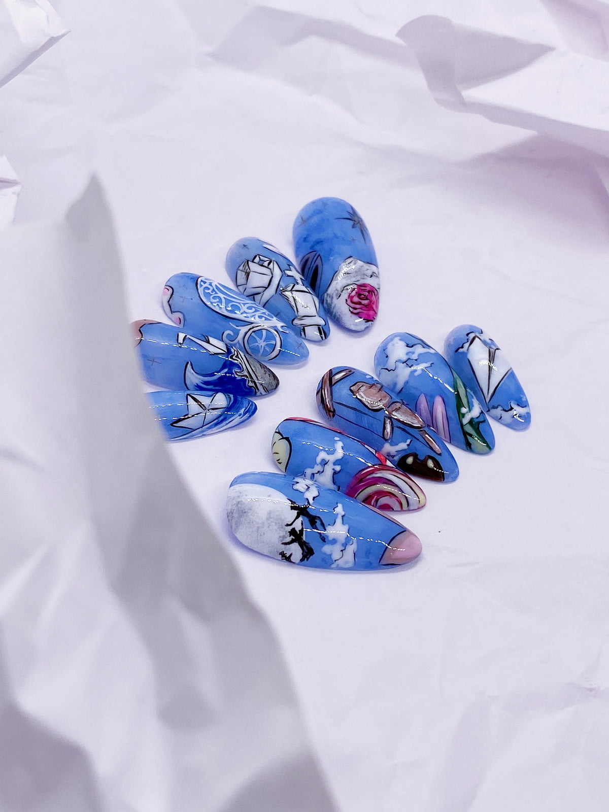 SKZ Paper Tale press on nails