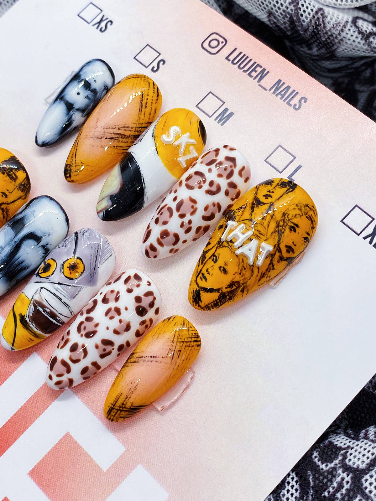 SKZ This&That album concept version press on nails