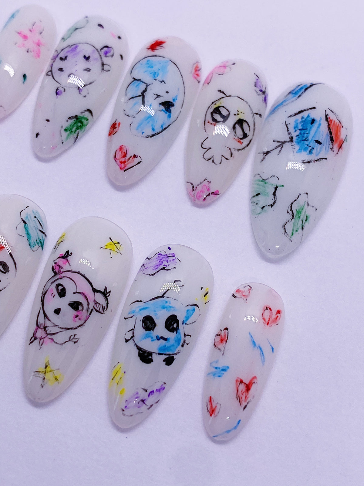 SKZ TASY (members version) press on nails
