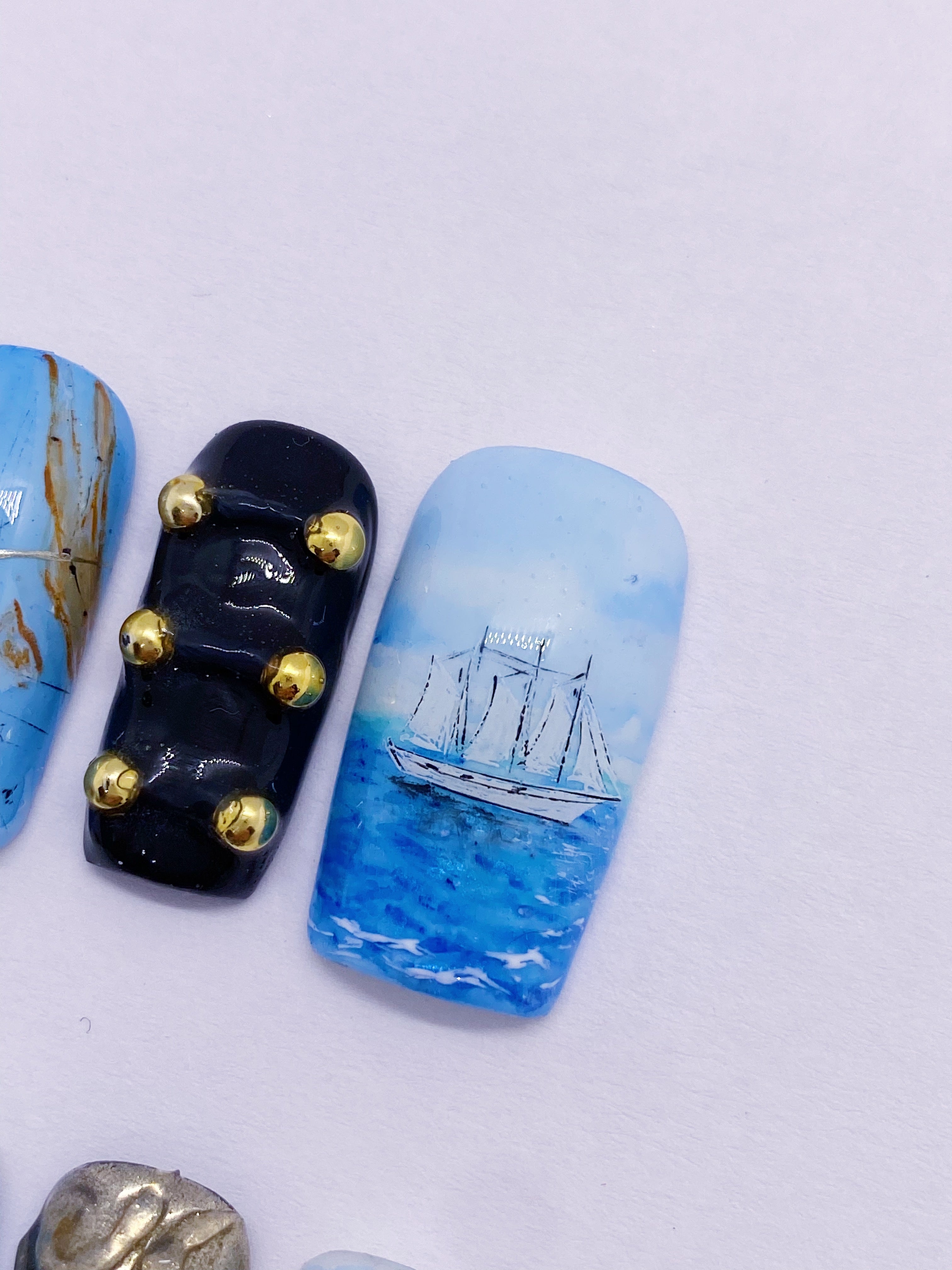 BTS Swim press on nails