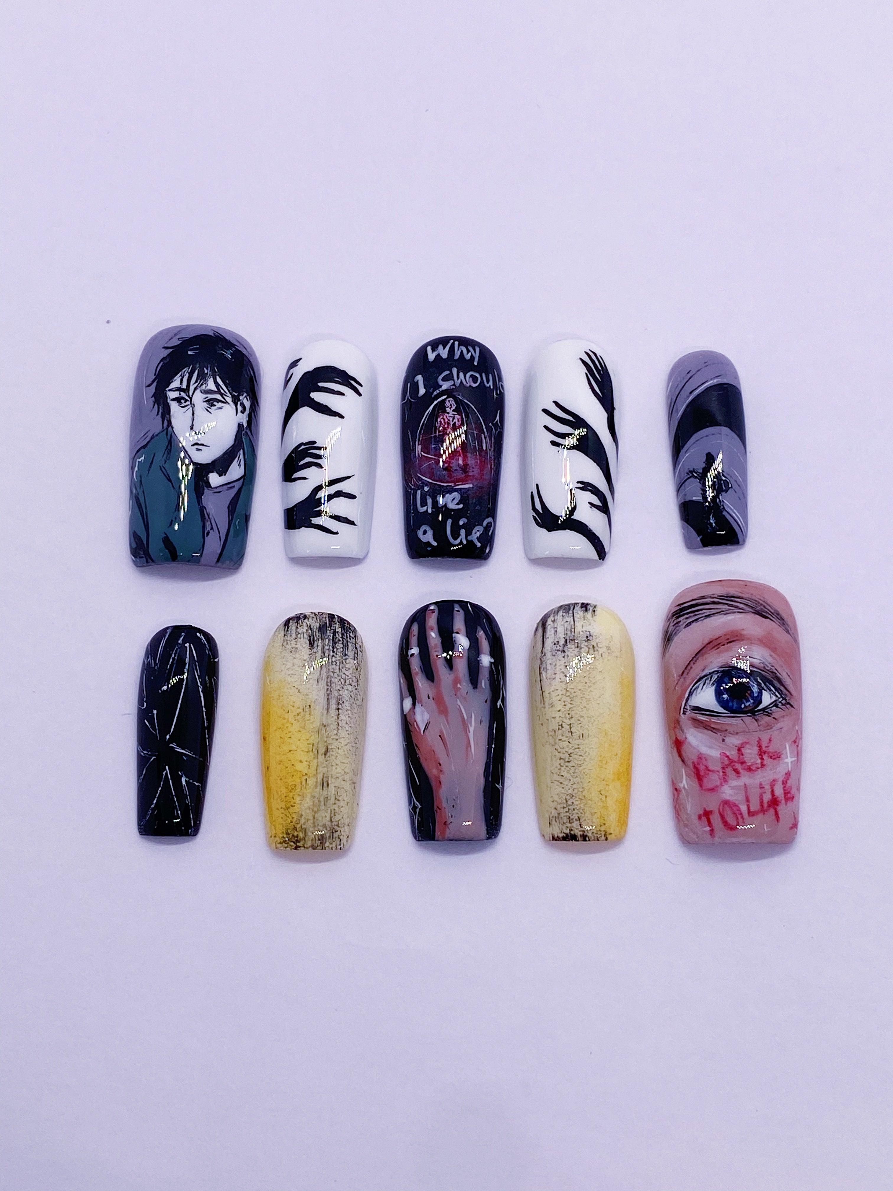 HAN back to life press on nails