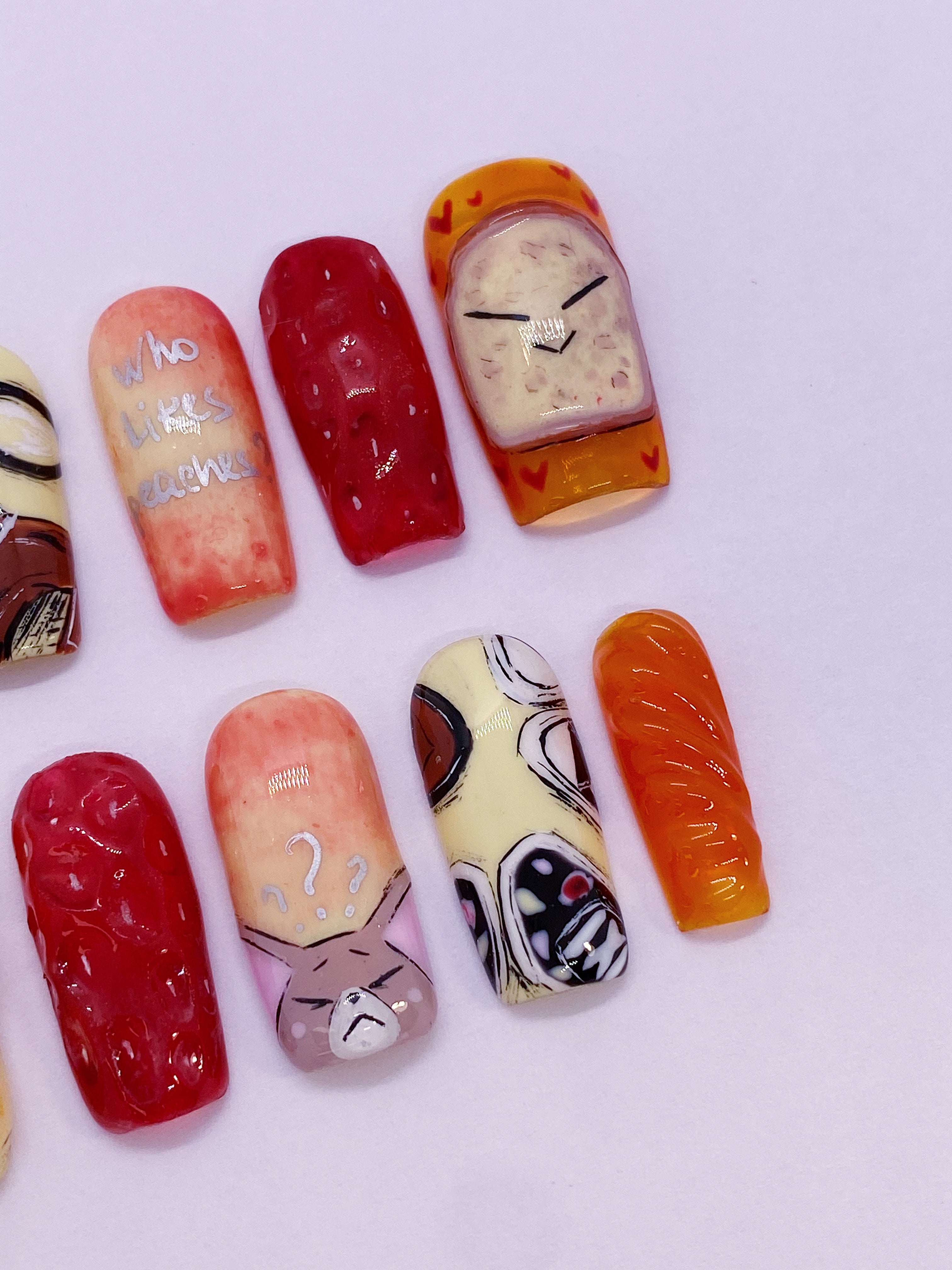 SKZ Baby-bread press on nails
