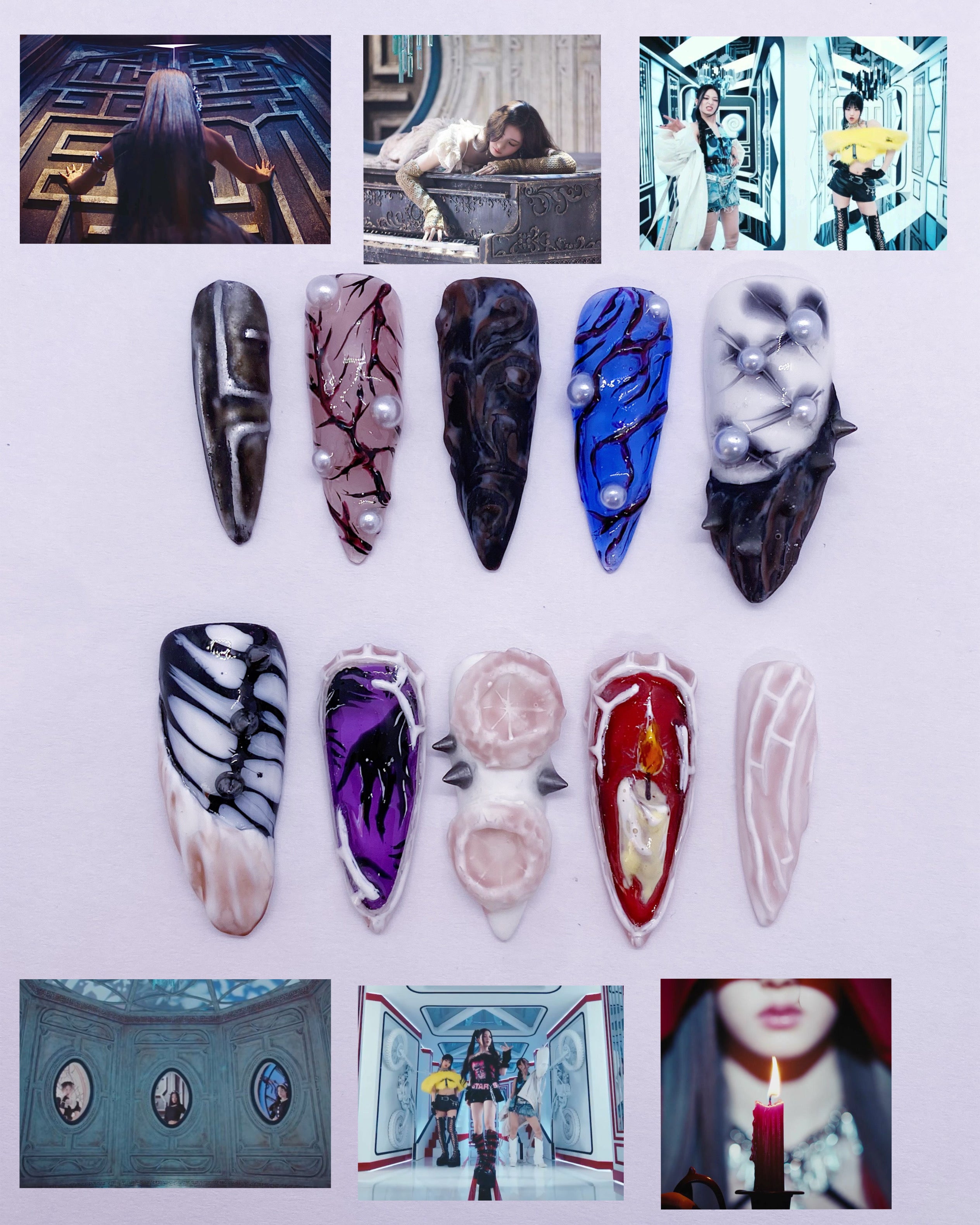 Babymonster Sheesh press on nails