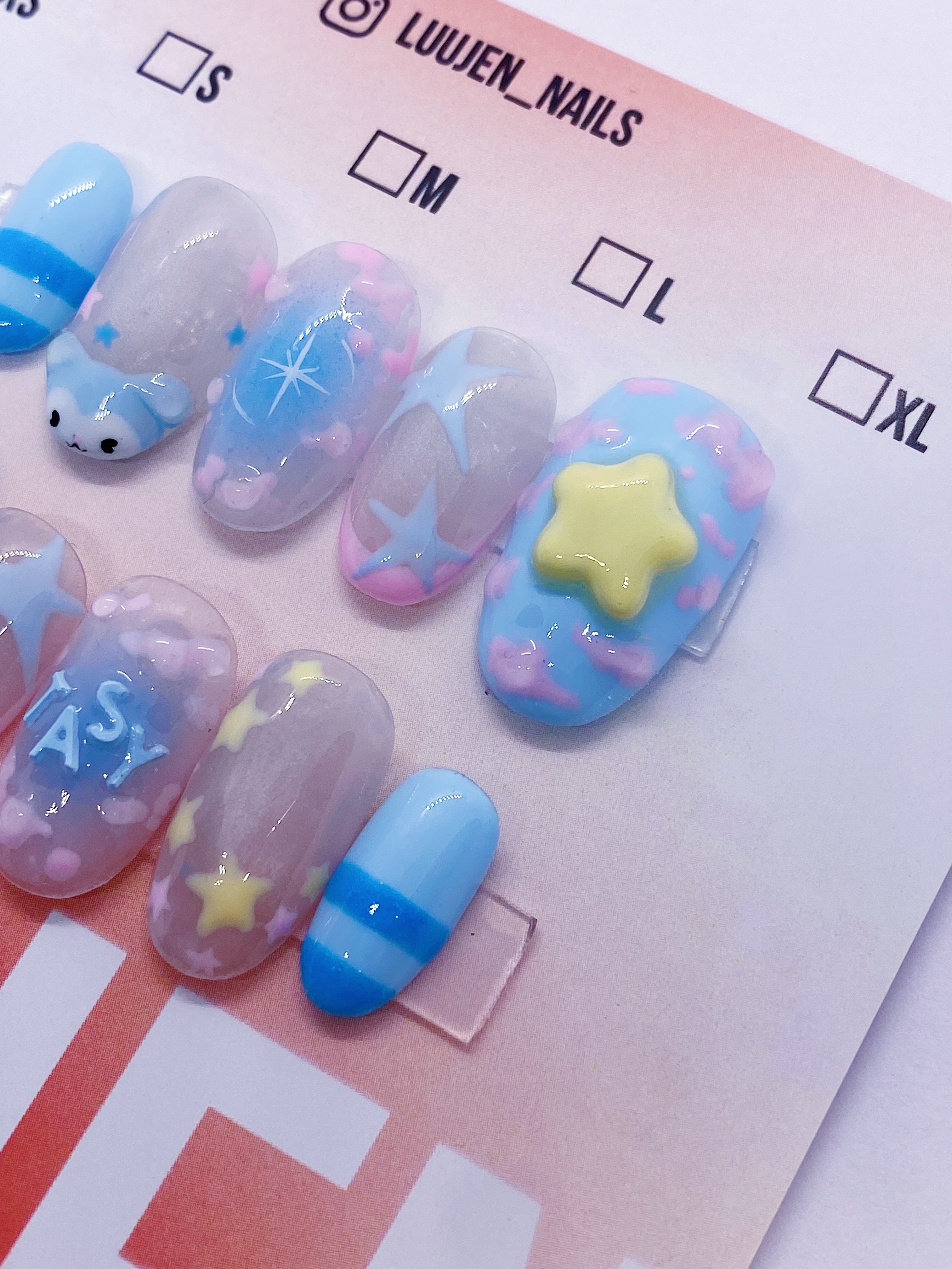 SKZ TASY press on nails