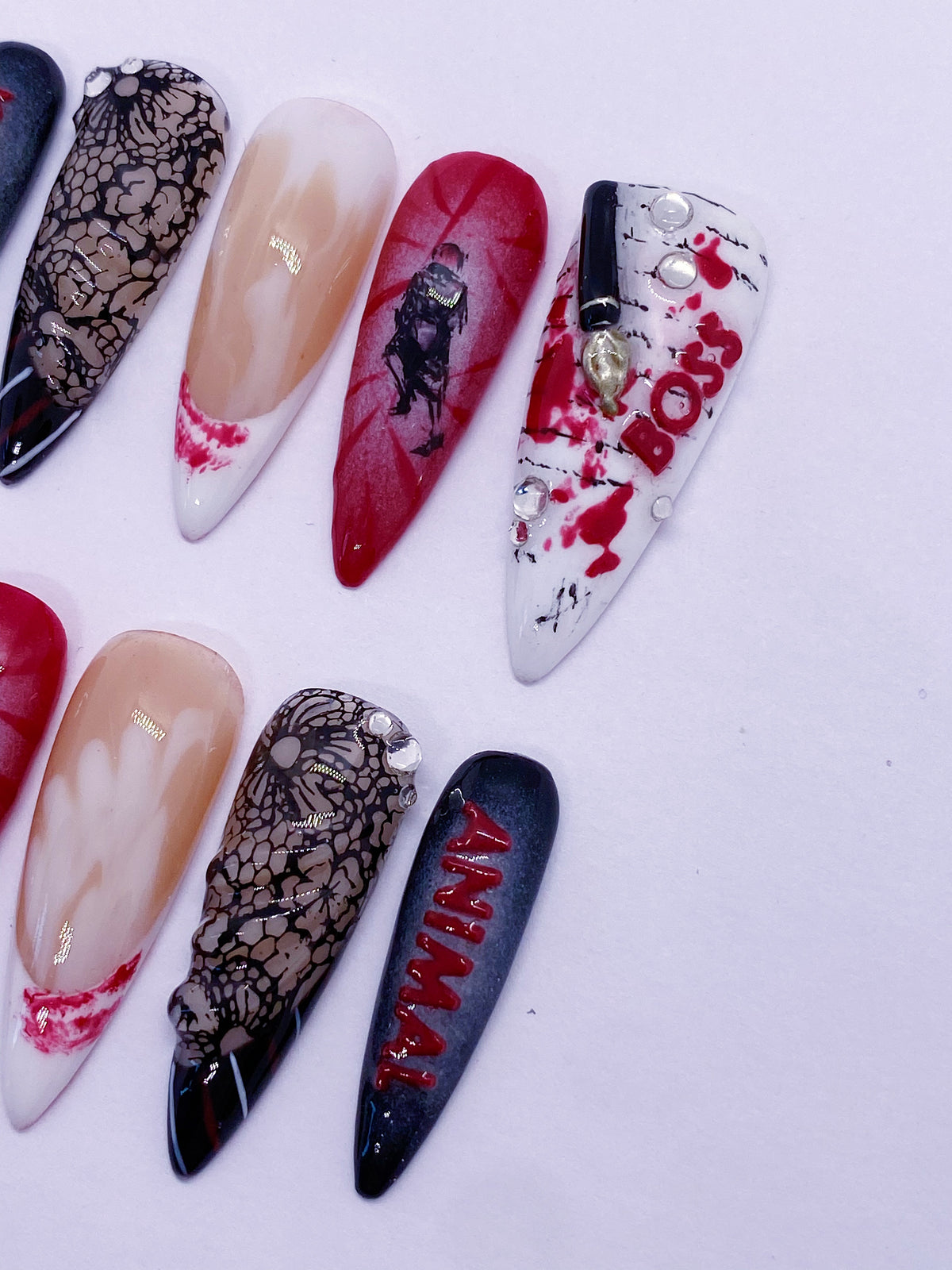 KATSEYE Animal press on nails