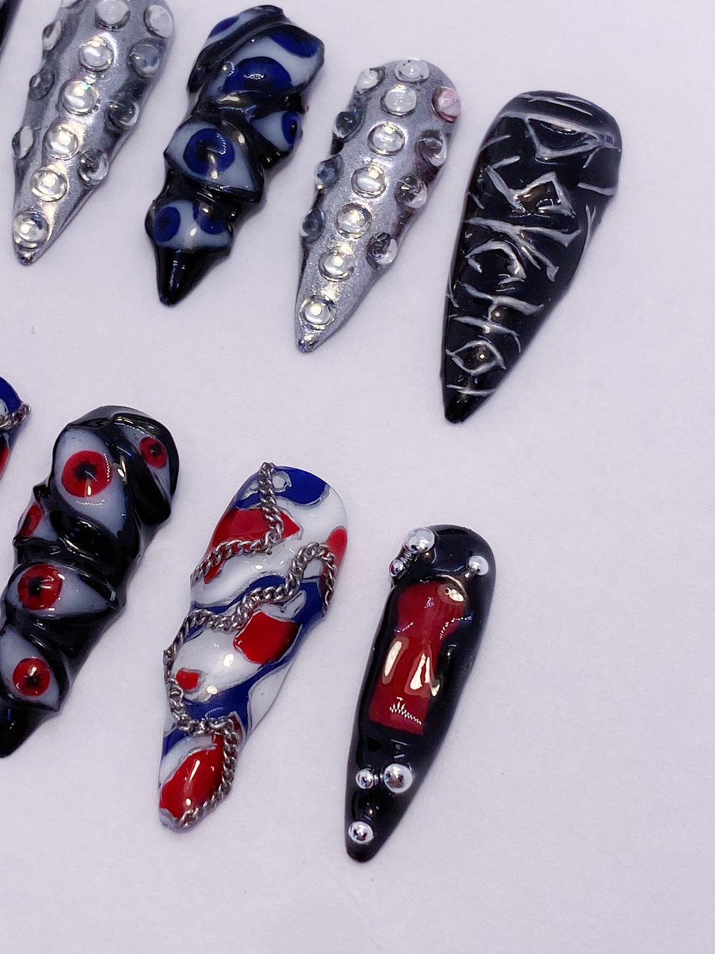 Babymonster Psycho press on nails