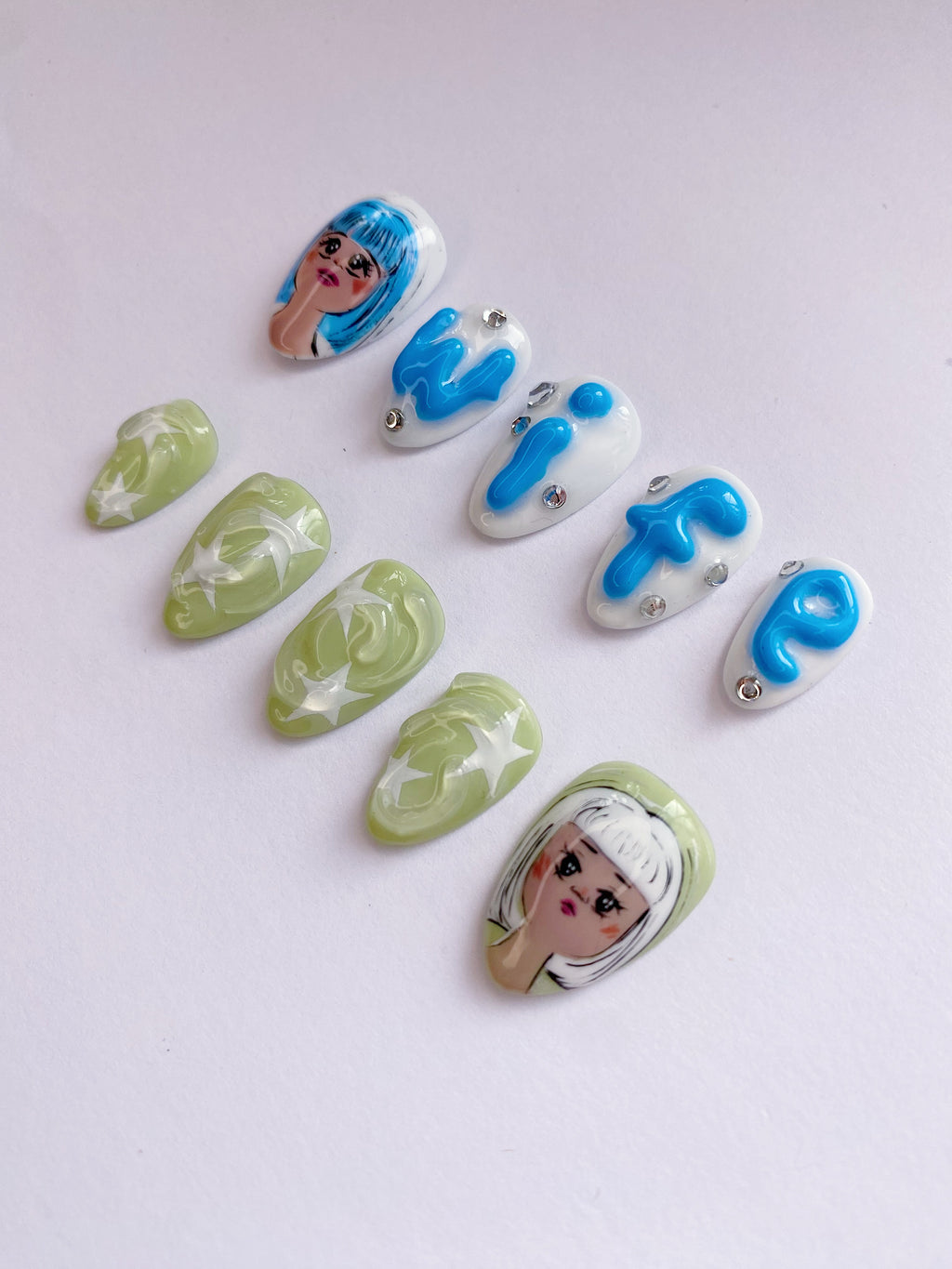 I-DLE Wife press on nails