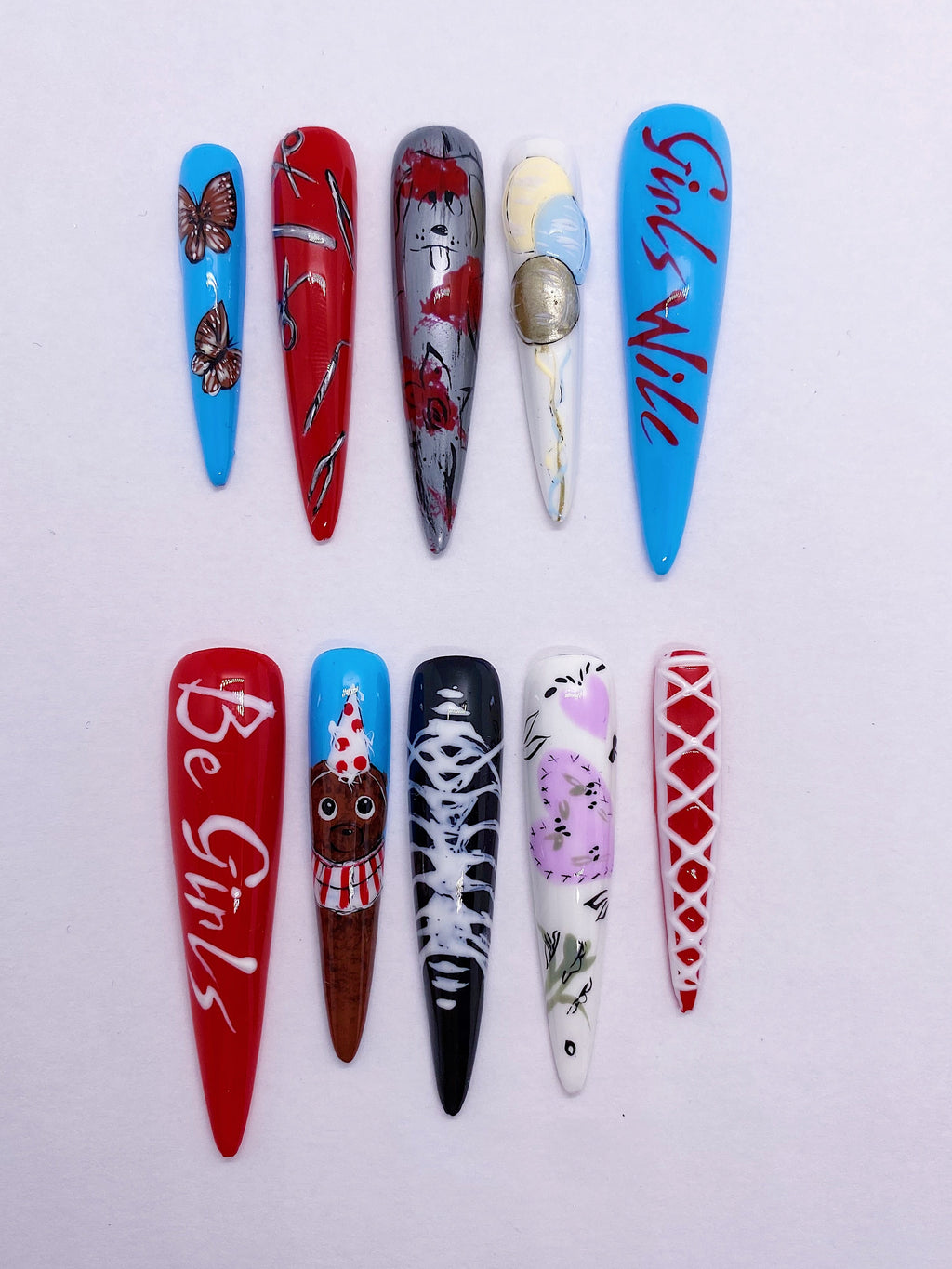 Itzy GWBG(album) press on nails