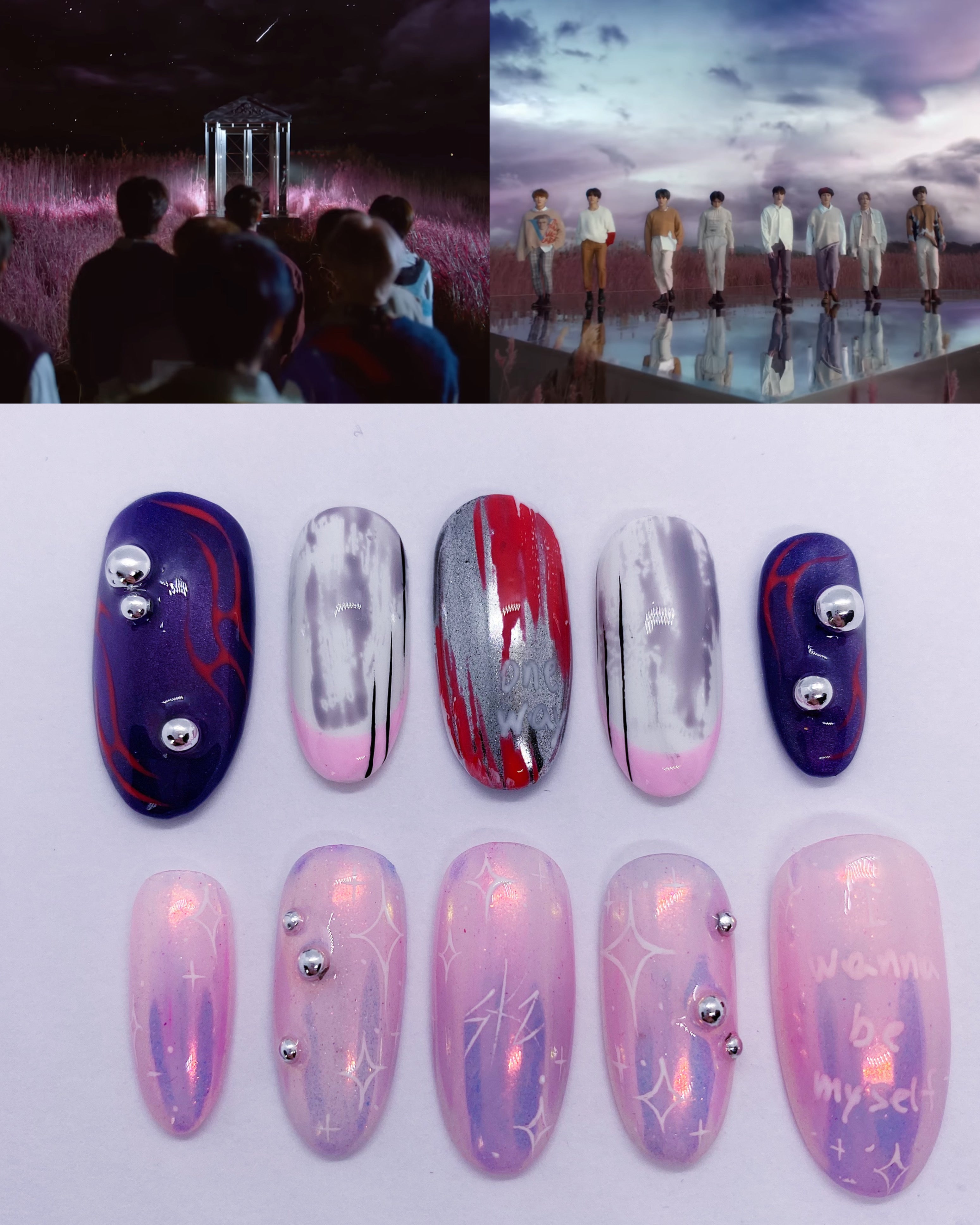 SKZ Hellevator x Levanter press on nails (Ready to claim)