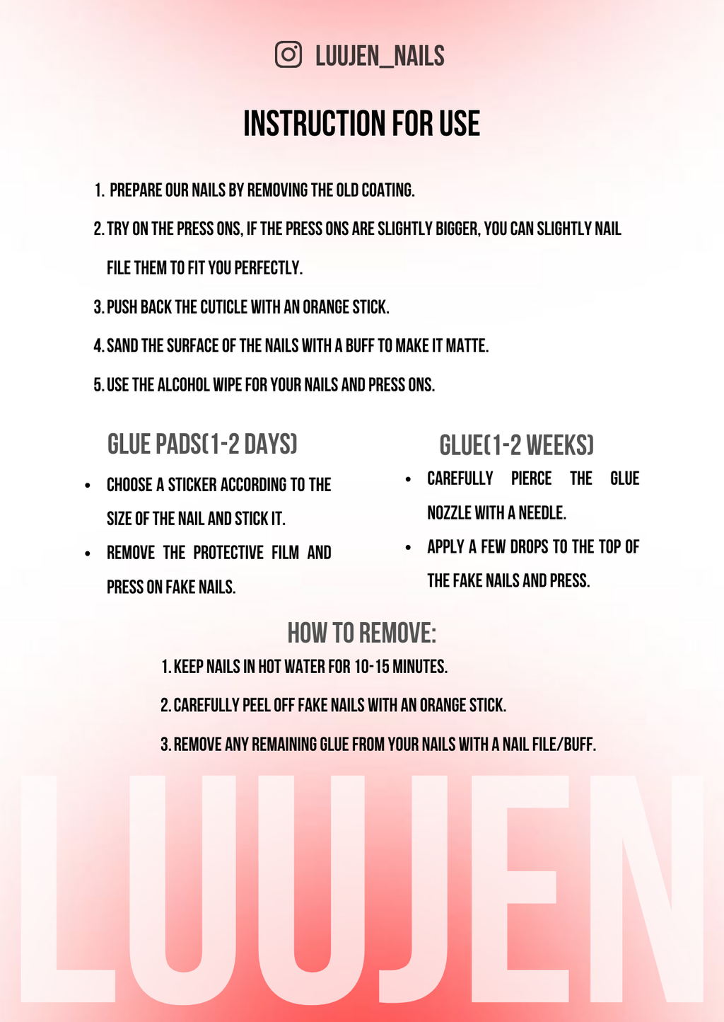 Babymonster Psycho press on nails