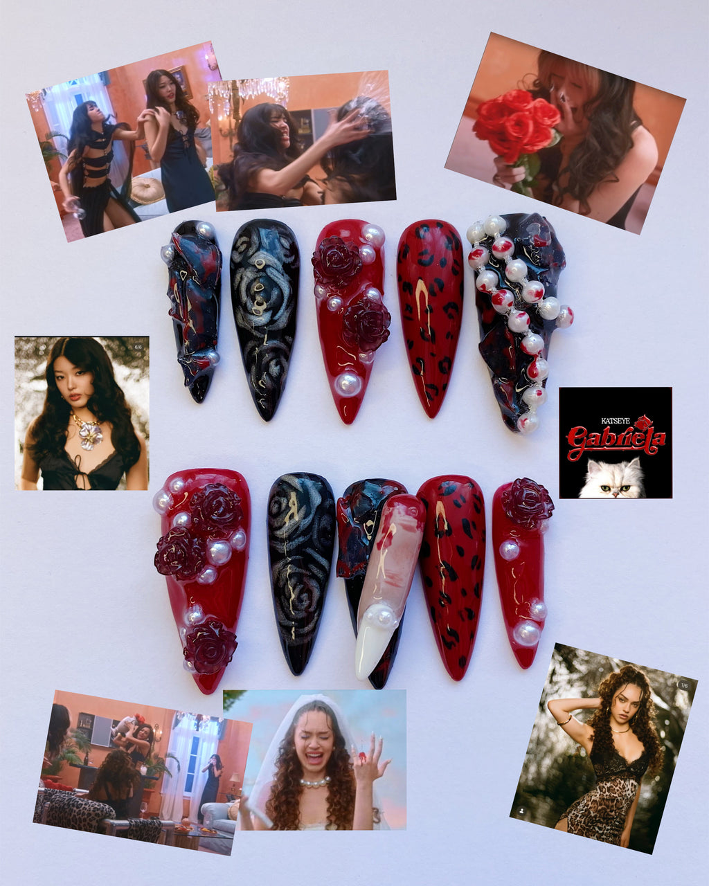 KATSEYE Gabriela press on nails(Ready to claim)