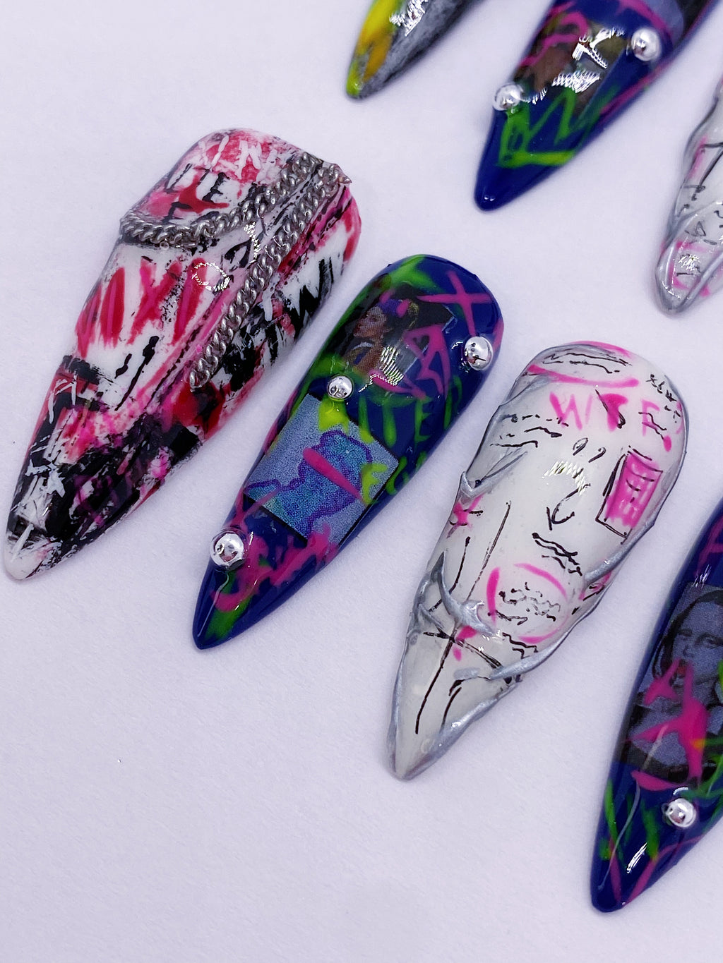 LISA FUTW press on nails(Ready to claim)