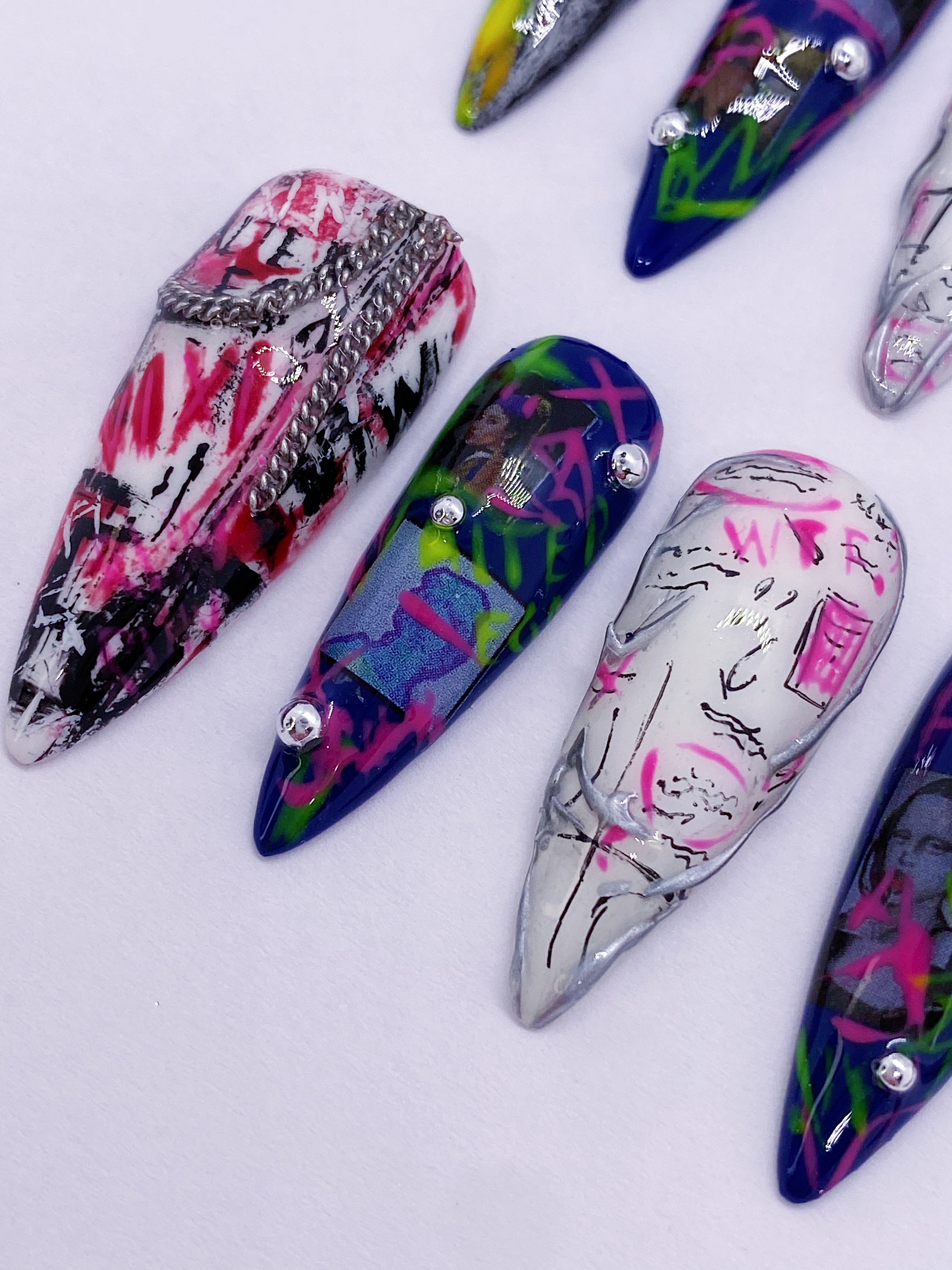 LISA FUTW press on nails(Ready to claim)