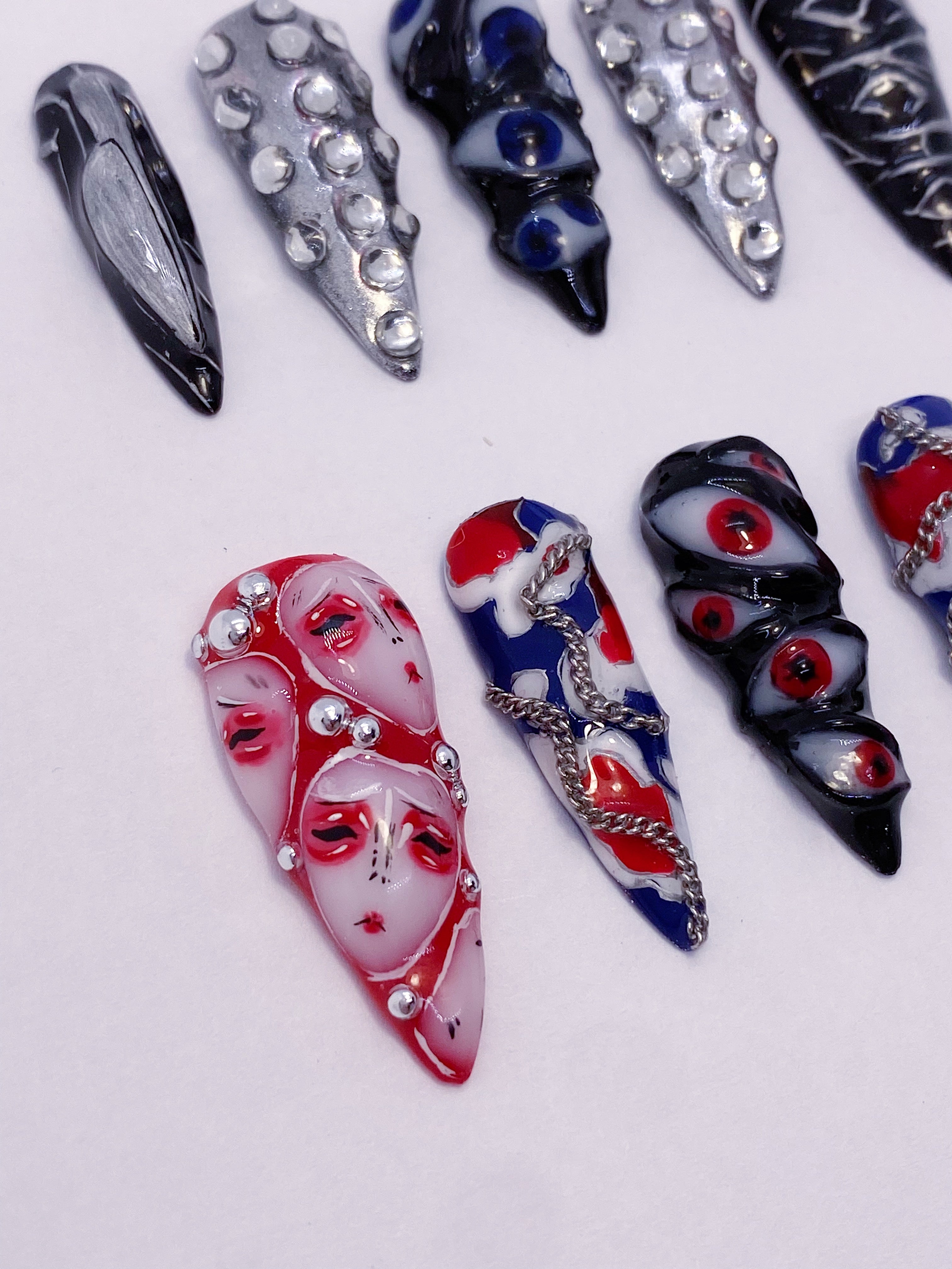 Babymonster Psycho press on nails