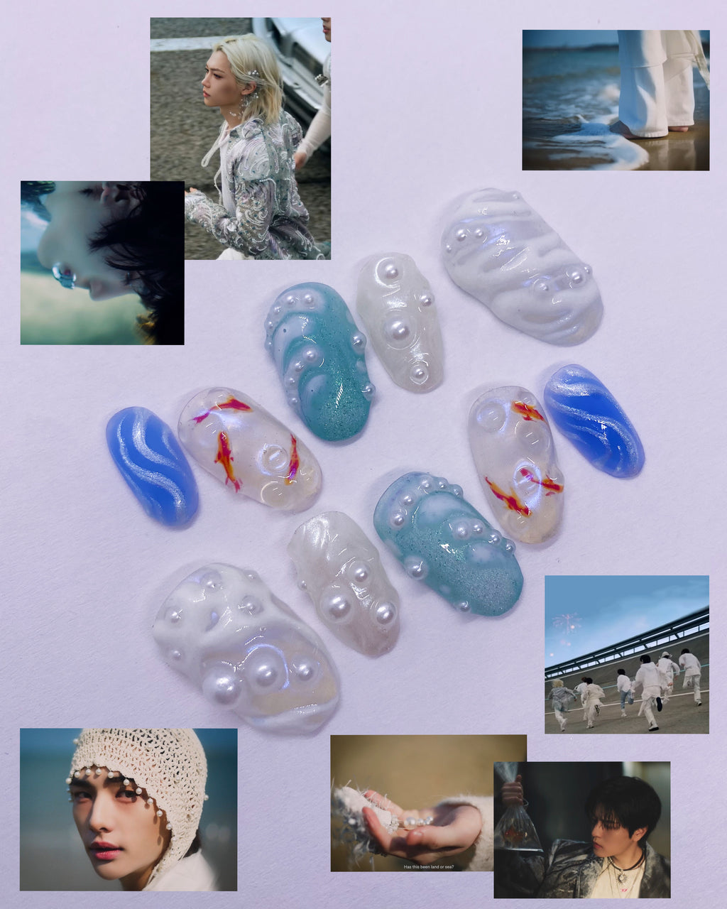 SKZ Lose my breath press on nails