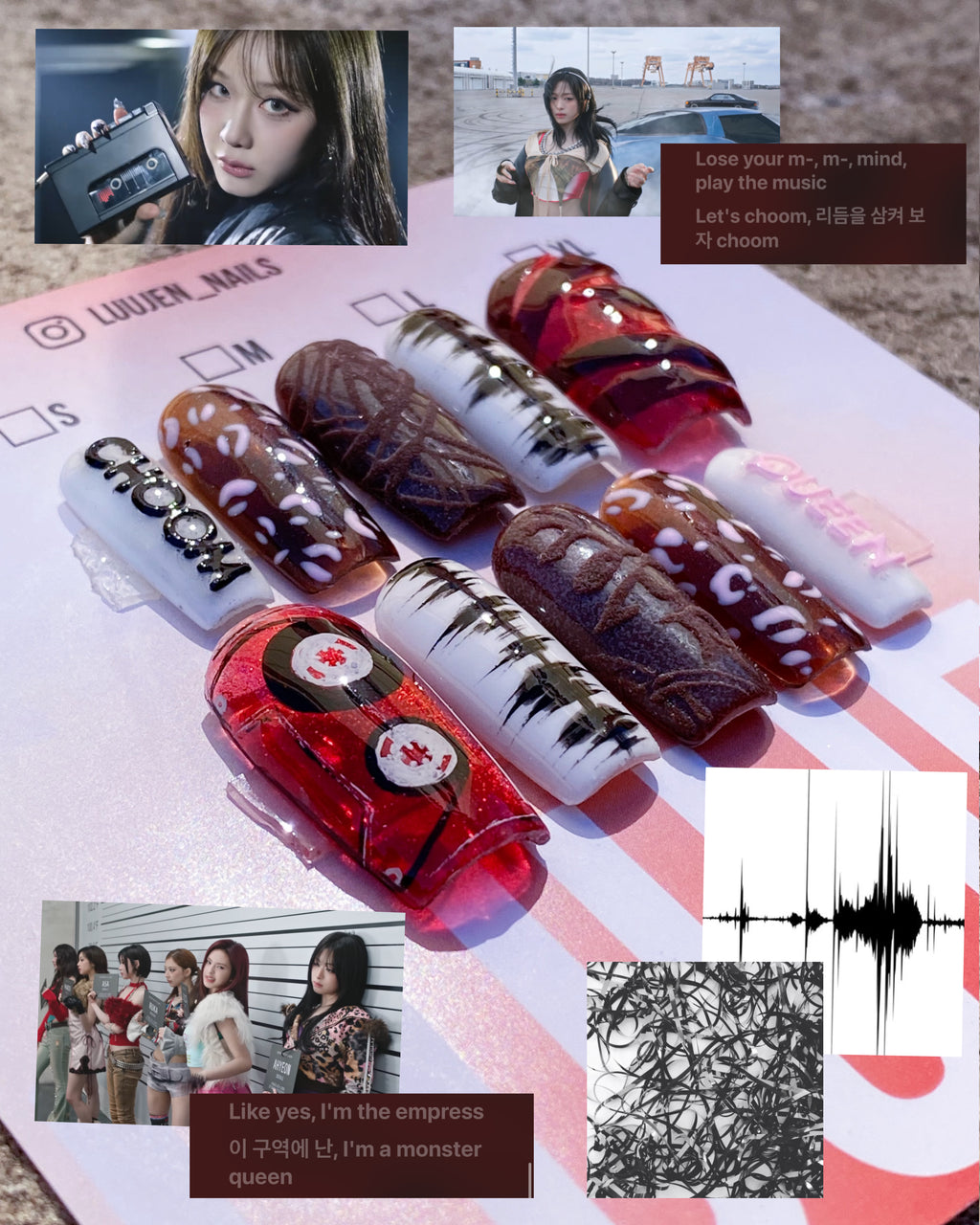 Babymonster CHOOM press on nails