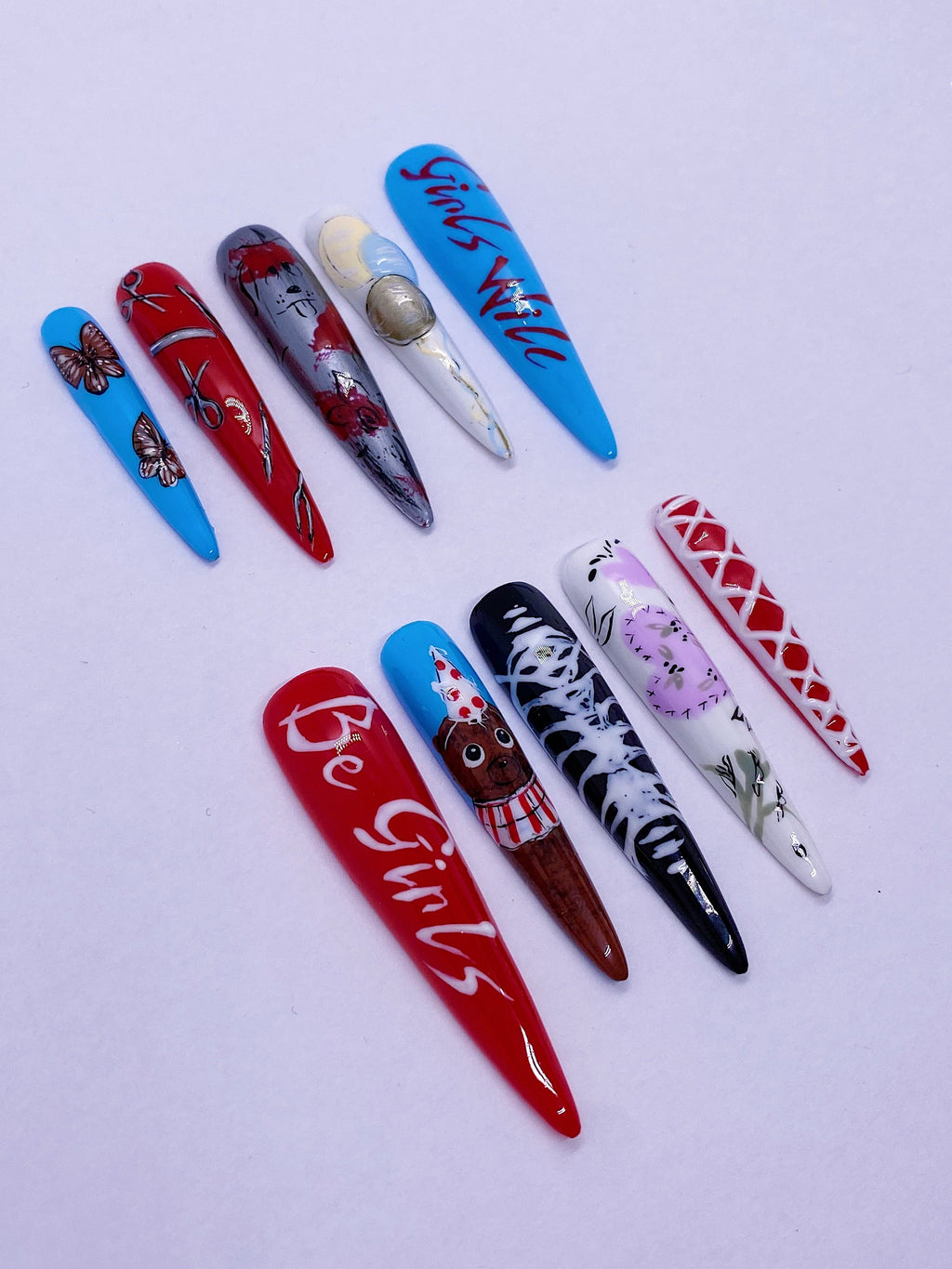 Itzy GWBG(album) press on nails