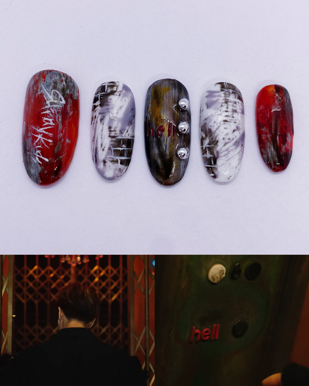SKZ Hellevator x Levanter press on nails (Ready to claim)