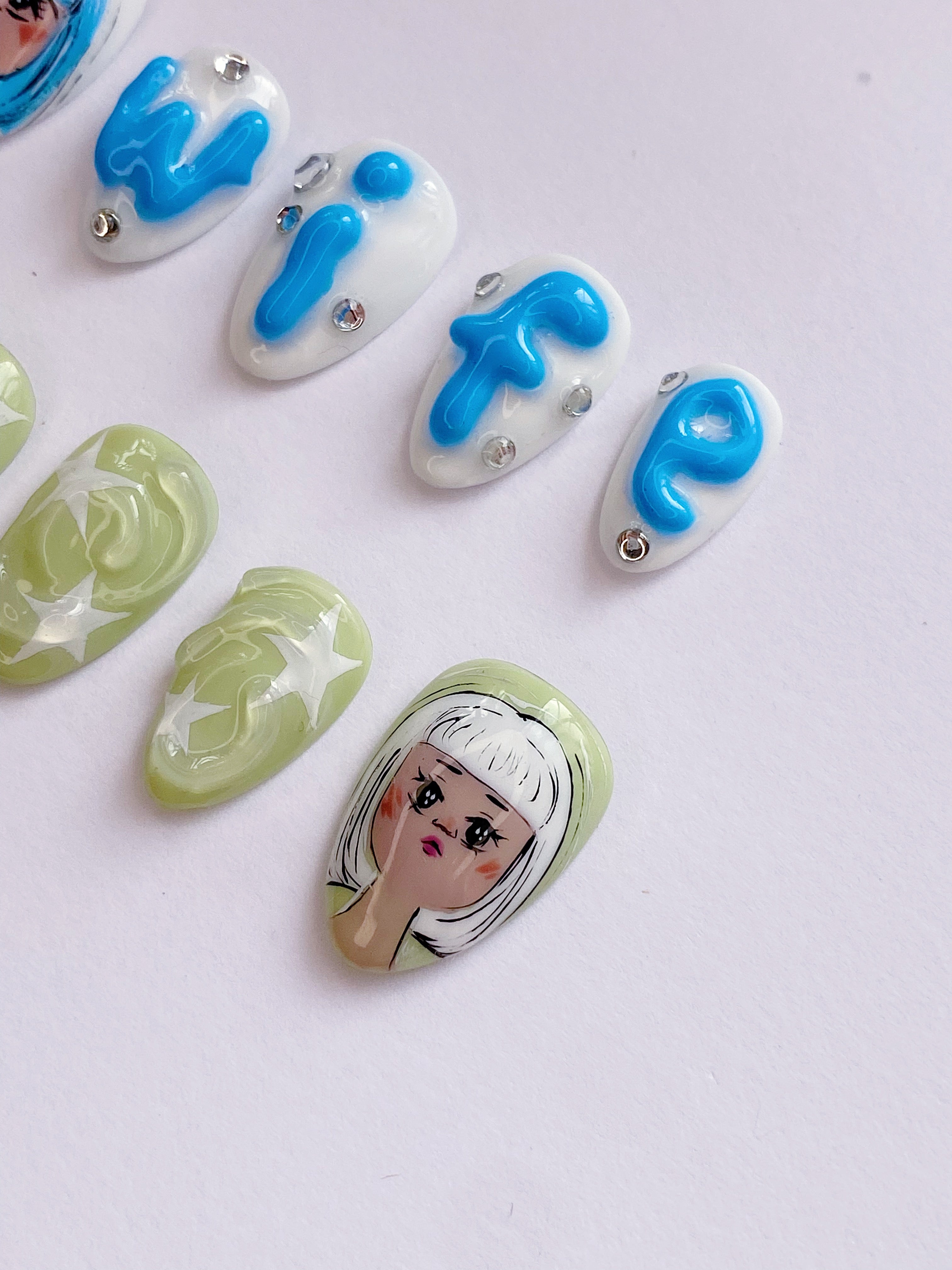 I-DLE Wife press on nails