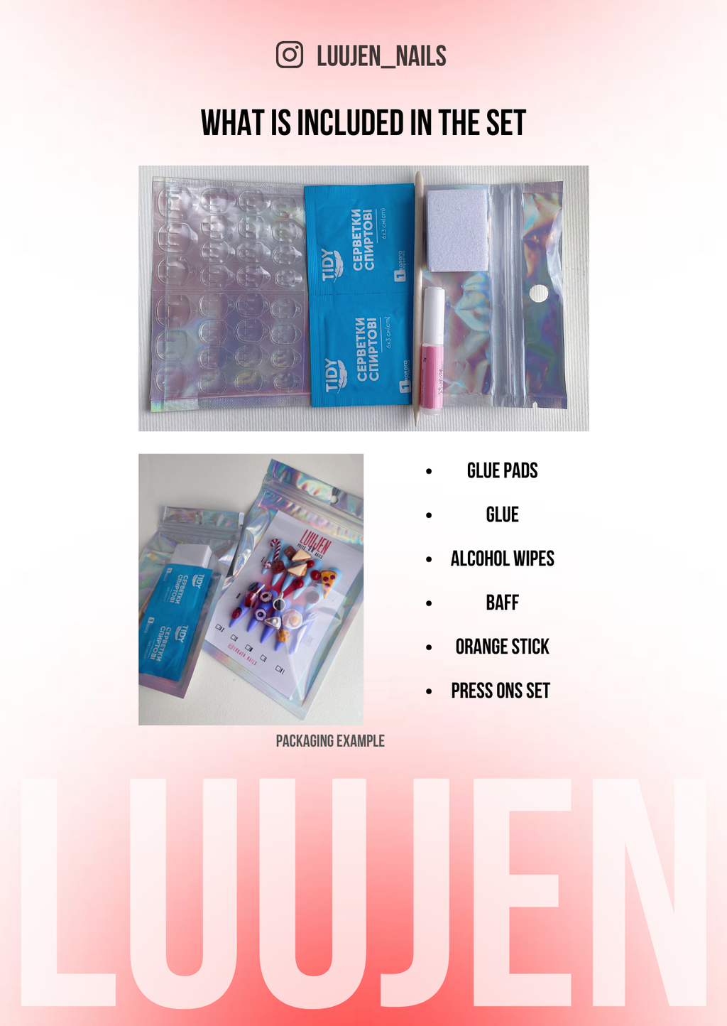 Babymonster Psycho press on nails