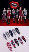 Babymonster Psycho press on nails